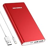 Besitzt eine iphone-8 pin-Kabel Anschluss zum Aufladen, ideal für iPhone X , XS , 7 , 6 , 5 Serie. Brauchen Sie nicht ein anderes Micro USB Ladekabel um Aufladen des Powerbanks zu bringen.