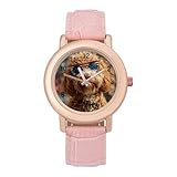 Doodle Dog 4 luglio US Donna Custom Watch Fashion Soft Strap Orologi da polso Regali per Compleanni San Valentino