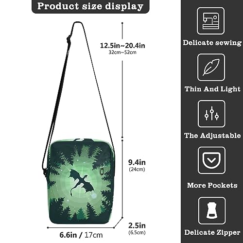 Small Crossbody Bag Bag For Women Men, Mini Messenger Bag Shoulder Handbag With Adjustable Straps3