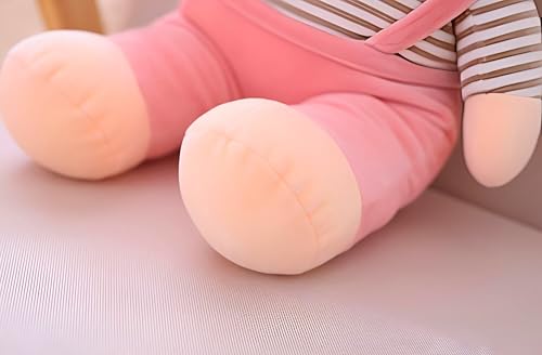 Image of Tickles Cute Teddy with Bow Tie & Cute Outfit Soft Stuffed Plush Toy for Kids Boys & Girls Birthday Gift (Color: Pink Size: 25 cm)