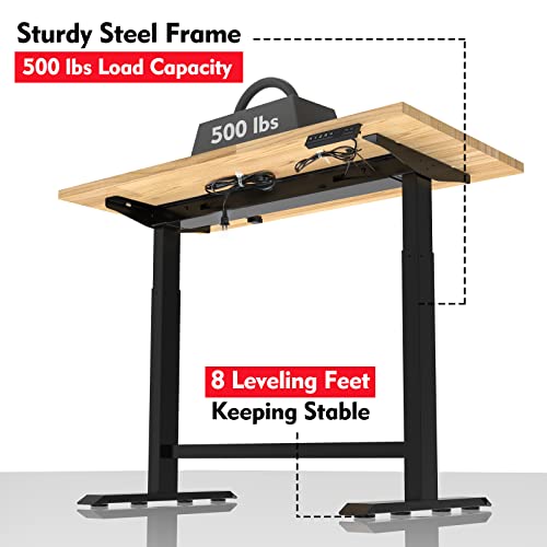Image of WORKPRO 48 inch Dual Motor Electric Adjustable Workbench, 500LBS Capacity