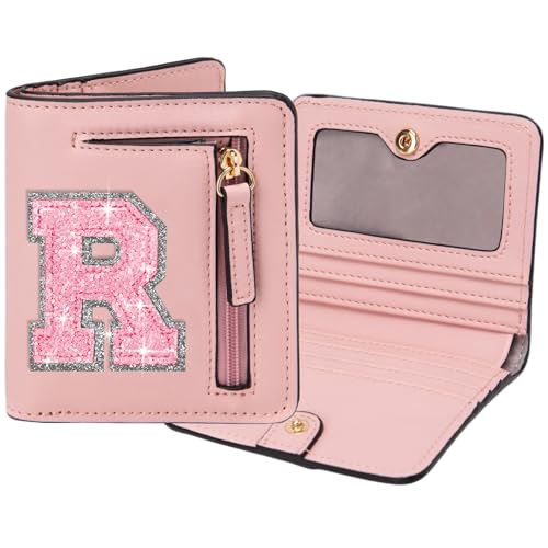 Image of Birthday Gifts for Teen Girl Kids Wallet Girl Wallets Small Initial Rfid Wallet Teen Girls Gift Preppy Stuff for Girls Pink R