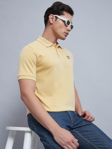 Image of ENDEAVOUR WEAR Men Men Short Sleeve Solid Cotton Rich Polo T Shirt | Collar Tshirts | Half Sleeves | Plain-Regular Fit