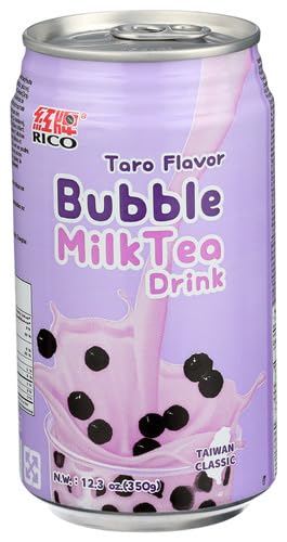 Rico Bubble Milk Tea Taro 12.3 fl oz (Pack of 12)