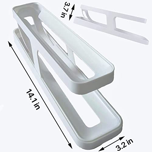 1Pcs Tier Egg Dispenser Automatic Egg Roller Refrigerator Rolling Egg Holder Automatically Rolling Egg Storage Container For Kichen #TOP1