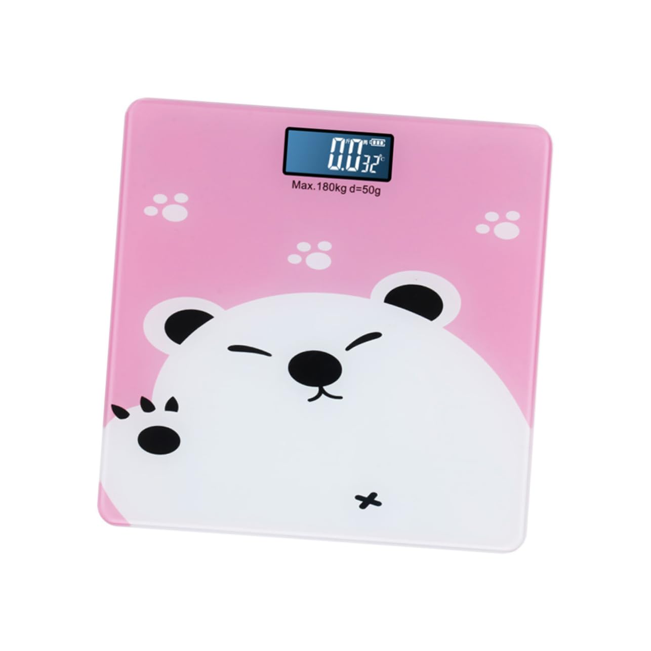BESPORTBLE Weight Scale LCD Screen Digital Scale for Adult Pet Indoor Temperature Detector Max
