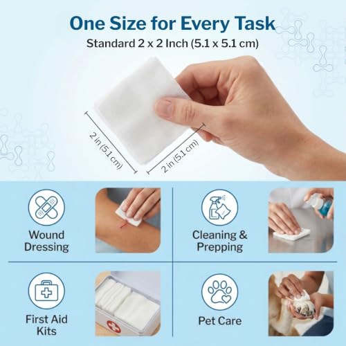 McKesson Premium Woven Gauze Sponges, Non-Sterile, Cotton, 2 x 2 in, 1 pk - image 3