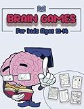  Brain Games For kids Ages 12-14.: Activity Puzzle Book For Kids Includes Riddles, Animals Footprints, Animals Crossword Puzzle, Brain Teasers and More! [Puzzle Book For Clever Kids]