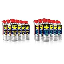 WD-40 Specialist Silicone Lubricant with Smart Straw Sprays 2 Ways 11 OZ [6-Pack] & Specialist White Lithium Grease Spray with Smart Straw Sprays 2 Ways, 10 OZ [6-Pack]