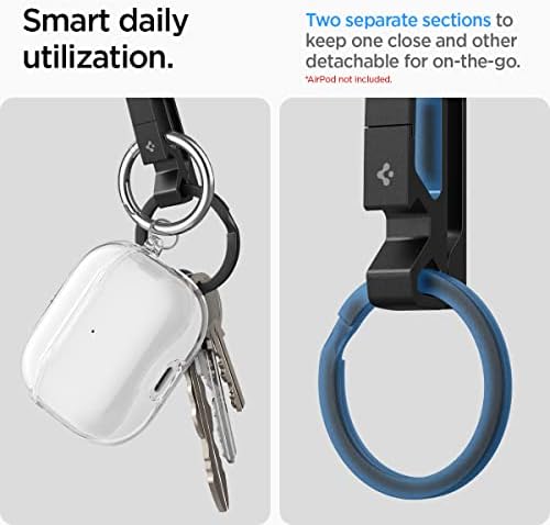 Spigen Anahtarlık/Şişe Açacağı Klipsi Kancası Metal Fit Black - AHP05318 - Görsel 5