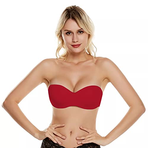 Image of PLUMBURY Women's Nylon Lightly Padded Wired Strapless Multiway Bra
