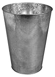 Moderne Dekovase aus Zink Rayher 46278000 Zink-Dekovase, Höhe 20 cm