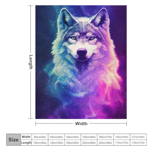Couverture polaire loup plaid de lit chaud pour l'hiver - 6