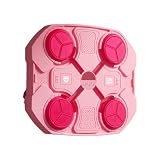 cadciehe Music Boxing Machine, Trainer per punzonatura interattiva montata Smart LED Boxing Boxing Target Punching Pad Pad Home Gym Attrezzatura Target di Boxe per Adulti per Bambini Rosa