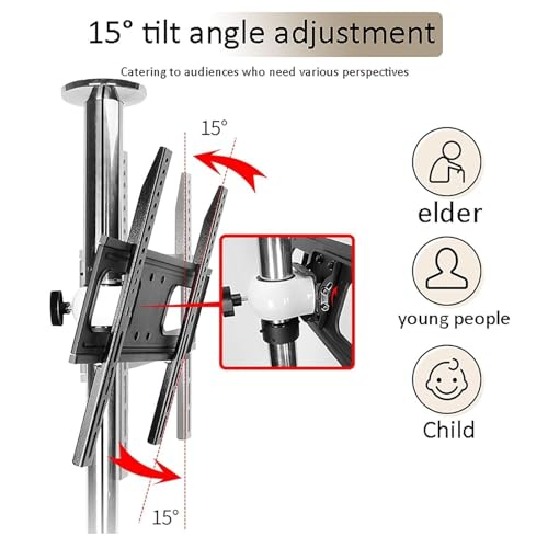 Support TV LCD pivotant 360 meuble TV suspendu et support mural orientable réglable