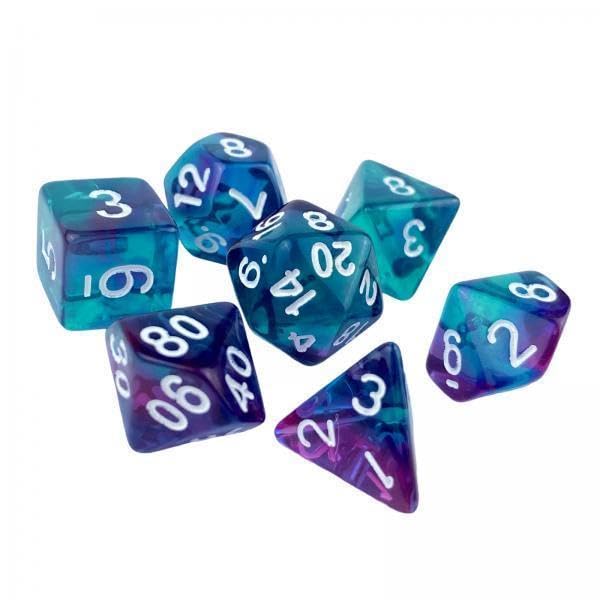 UJEAVETTE Toy 4x7x Game Dices Luminary Engraved Assorted for Roll Playing Games Style C Game Pieces, Parts-image-7