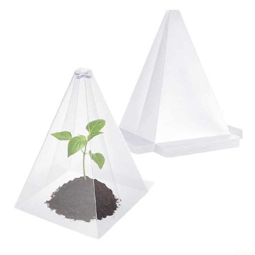Cloche de jardin réutilisable pour cultiver des légumes, cloches en plastique transparent pour plantes, protection contre les oiseaux, les limaces, les escargots, le gel, les cloches de jardin (40