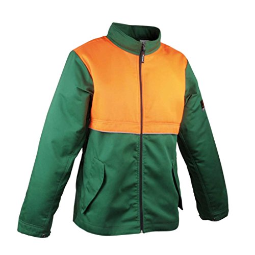 Cofra V490-0-08.Z/8 Saw Brake Sega Freno Giacca, 8 Taglia, Verde/Arancio