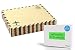 BeeChamp 50pcs A7 Self-Sealing Gummed Vintage Airmail Style Invitation Envelopes, Brown Kraft
