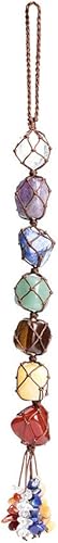 Miniatura 1 de 7 piedras preciosas de chakras, cristales curativos de Feng Shui, decoración de ventana de automóvil, adorno colgante para radiestesia, péndulo de