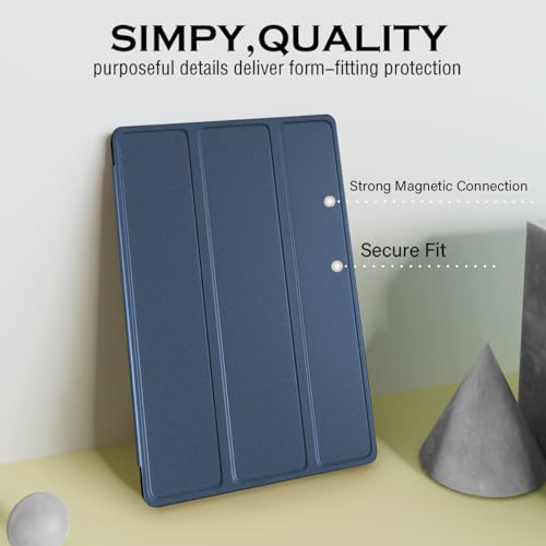 TechDealsUK Case for Samsung Tab A8 10.5 inch (2021) SM-X200 SM-X205 Smart Cover with Magnetic Sleep/Wake for Galaxy Tab A8 10.5 (Blue) - Image 2