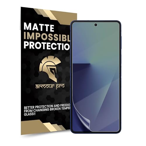 Image of ArmourPro Matte Screen Protector for Samsung Galaxy Z Flip 7, Premium Ultra Thin TPU Front Membrane Guard, Anti-Glare, Bubble-Free, Edge to Edge Coverage, Fingerprint Friendly | 1 Pack