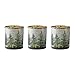 Melrose Pine Tree Mercury Glass Votive Christmas Candle Holders - 3