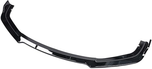 Miniatura 2 de IKON MOTORSPORTS, Borde de parachoques delantero compatible con Honda Civic 2019-2021, estilo V4, color negro brillante, alerón de barbilla