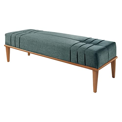 Recamier Em Linho Valentin Agarb Decor Cor:Linho Azul