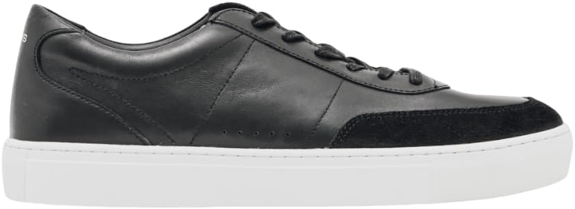 REISS Mens FINTON Suede Toe Detail Leather Trainer
