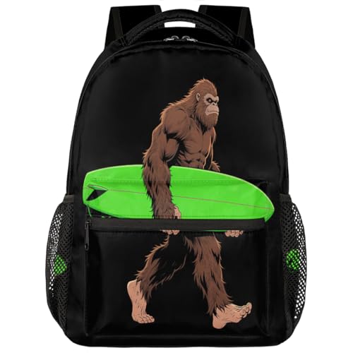 Mochila para laptop de 15.6 pulgadas con diseño Bigfoot para estudiantes y viajes