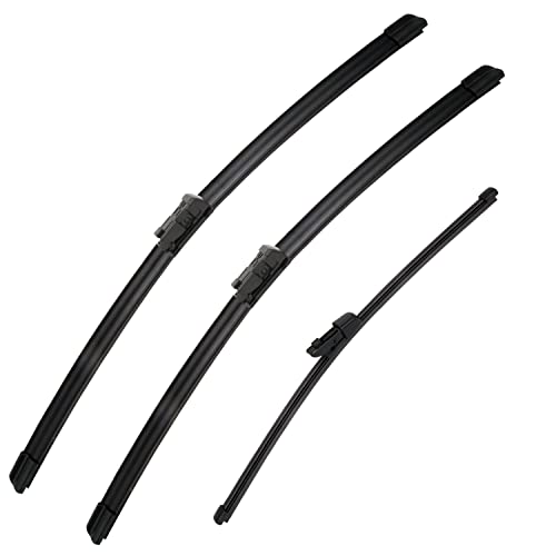 202003003 - Wiper Alignment - 2019 Mercedes-Benz A-Class 4 3Pcs Genuine Mercedes Wiper Blade for Mercedes-Benz GLC300 2016-2021,GLC250 2017-2021,GLC43 AMG 2017-2021, Automotive Replacement Windshield Wiper Blades for My Car- 22'+22'+12' (Pack of 3)