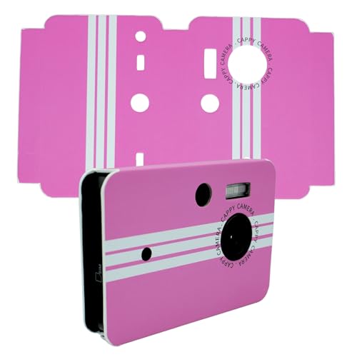 Funda intercambiable rosa pastel para cámara digital retro miniatura 1