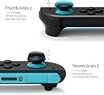 COOWPS Commutateur 2 Poignées pour commutateur Nintendo 2 (2025) et Pro Contrôleur, anti-dérapant Silicone Joystick Cover, confort Ergonomic Design Pince Caps pour commutateur 2