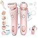 Silkglide Pro - 2025 Best Silk Glide Razor, 2 in 1 Electric Shaver Razors for Women, Silk Glide Epilator Painless Hair Removal at Home, Wet & Dry (Pink)