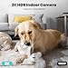 litokam 2K Indoor Security Camera, 360° Cameras for Home Security Indoor with Motion Detection, Pet Cam with Phone App, Baby Monitor-Night Vision