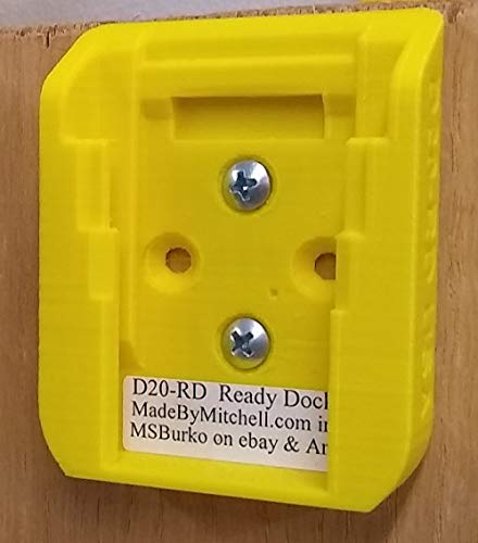 D20 Ready Dock, Cover, Mount, Store Dewalt Battery, USA PN D20-RD 4Pack