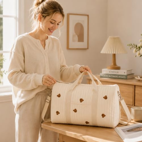 Bolsa de hospital para bebé de algodón ligero, mochila cambiadora para paseos cómodos con mamá 7
