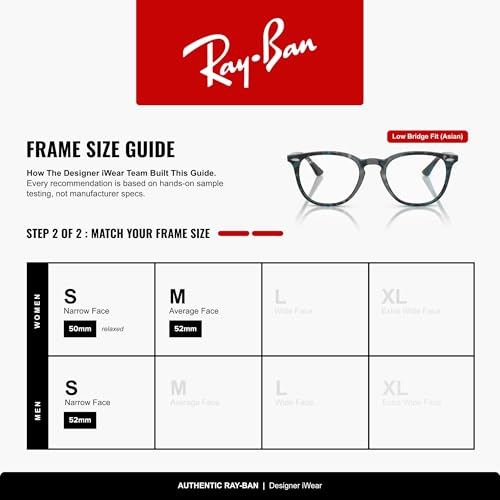 Image of Ray-Ban RX8779D Low Bridge Fit Titanium Square Prescription Eyewear Frames