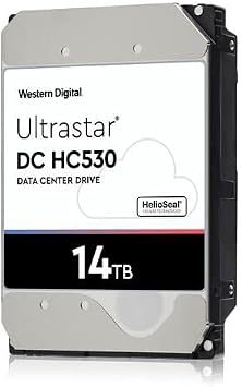 HGST WD Ultrastar DC HC530 WUH721414AL5204 - Hard Drive, 0F31052 WUH721414AL5204 - Hard Drive 14 TB Internal Desktop 3.5 in 3.5 Carrier SAS 12Gb/s 7200 RPM Buffer 512