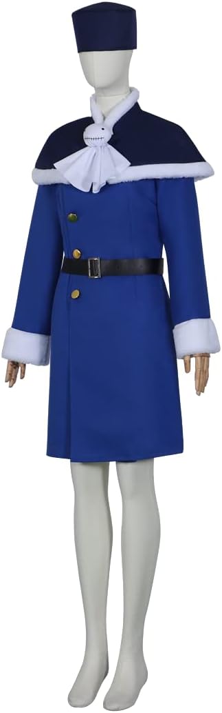 Women's Anime Cosplay Costume Outfit Dress Cape Hat Belt