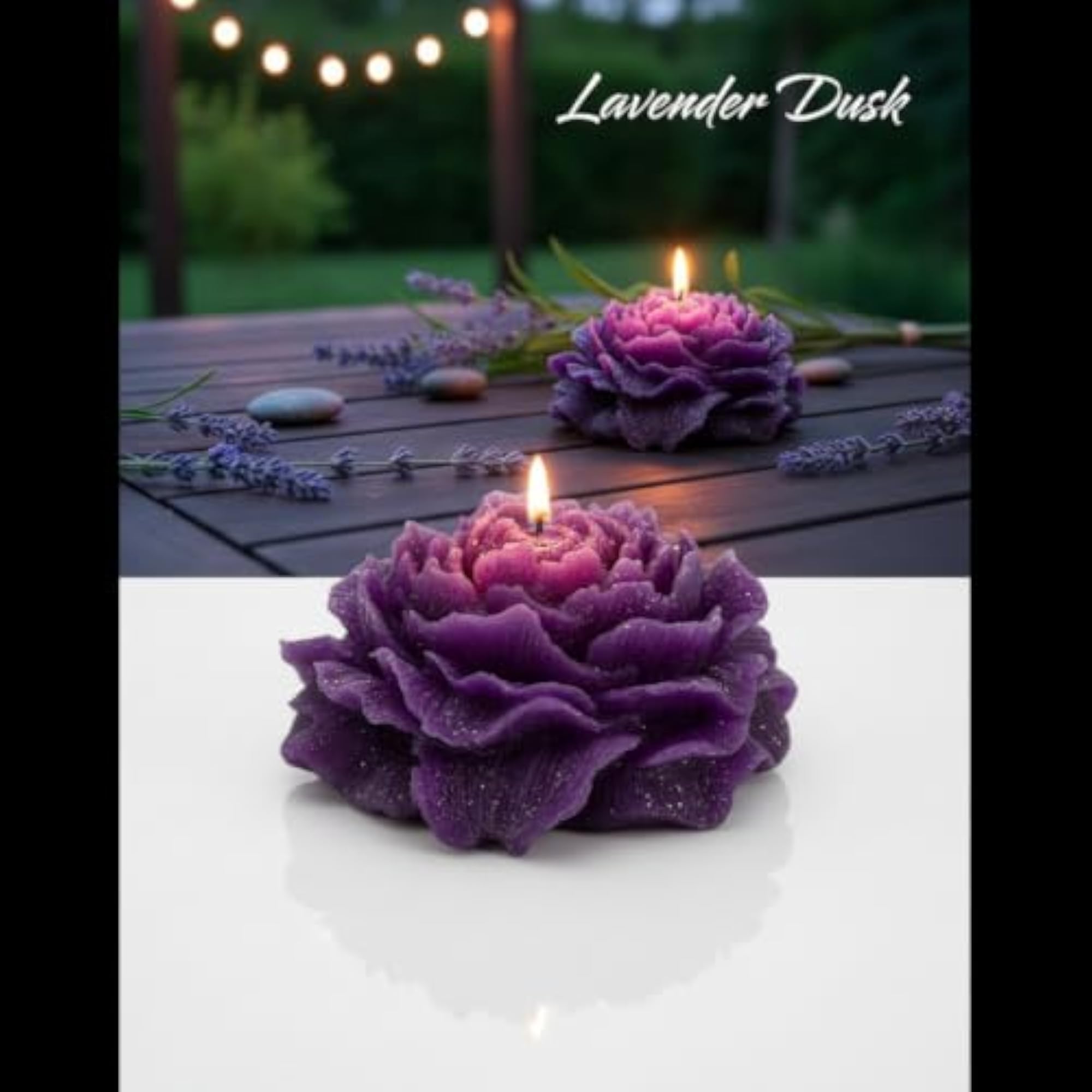 Purple Decorative Candle