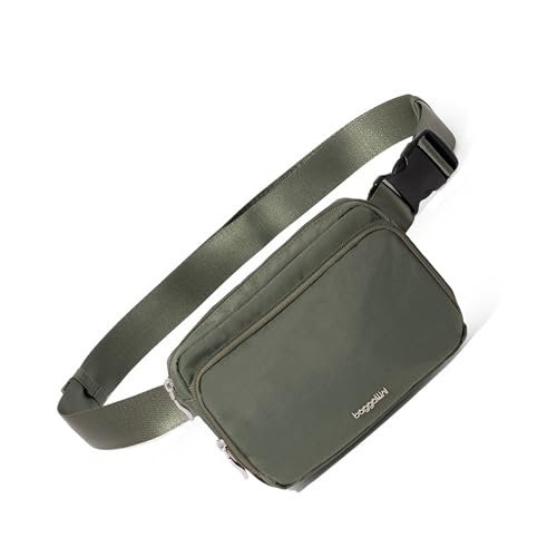 Image of Baggallini Modern Belt Bag 5x8 Travel Fanny Pack Sling Bag Waistpack w /RFID Card Holder Water-resistant Crossbody Bag