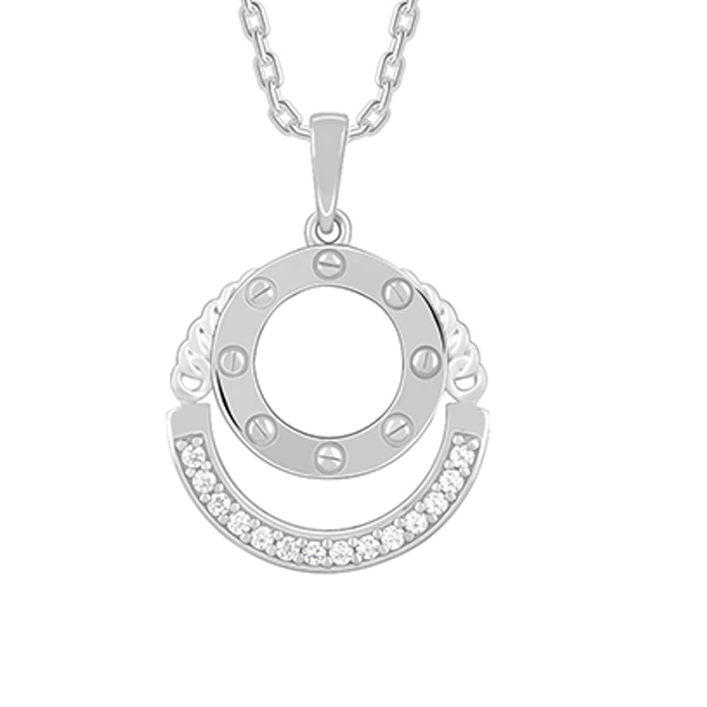 giva 925 Silver Celestial Circle Pendant With Link Chain| Necklace to Gift Women & Girls | With Certificate of Authenticity and 925 Stamp | 6 Months Warranty-picture-12