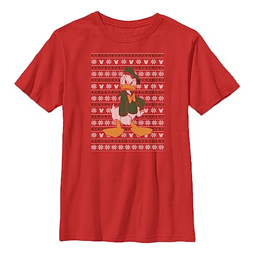 Disney Characters Donald Sweater Boy's Solid Crew Tee