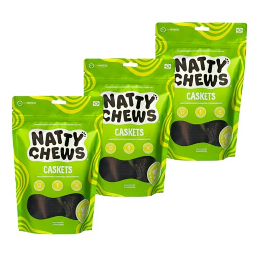 Kit 3 Embalagens Casco Bovino Natural Para Cães Natty Chews Caskets - 9 Unidades De Casco