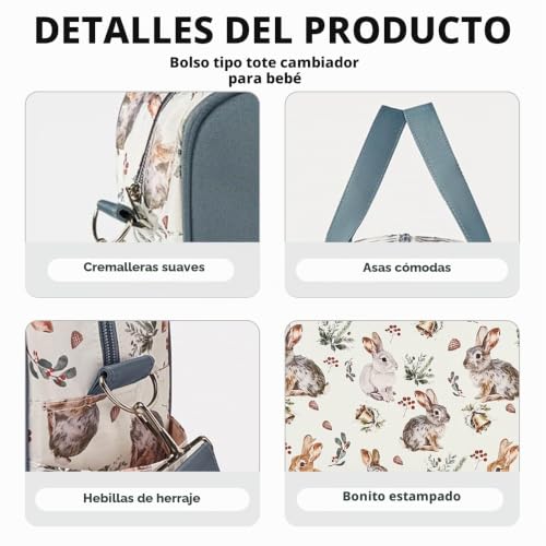 Miniatura 6 de Sonarin Gran Capacidad Multifuncional Bolsa De Pañales Para Bebés,Materna Messenger Bolsos Bandolera Bolsa De Viaje Para Pañales Impermeable Con Correa De Hombro Cambiador Rojo-Rosa