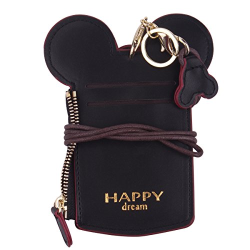 Neck Pouch - Travel Neck Wallet Student Card Holder Wallet Purse Neck Bag Anti-Theft Hidden Wallet With Coin Wallet Purse For School Students Women Kids Teens Girls (Black)