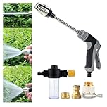 Waterblitz Power Washer, Power High Pressure Cleaner for Every Garden Hose, Turbowasher for Hose Turbowasher Pressure Washer with 3 Connectors for Garden Home Gift (A8)