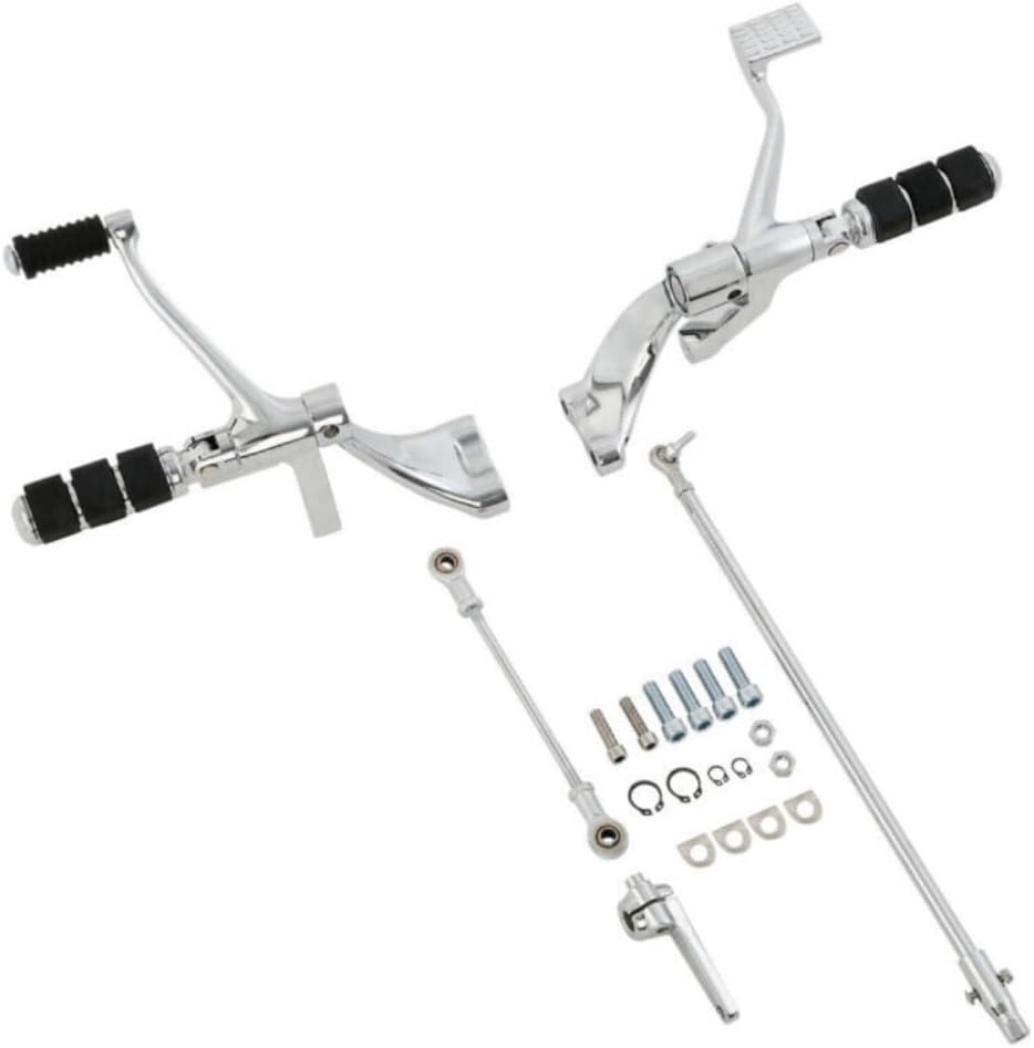 Forward Controls Complete Levers Linkages (Steel + Rubber + Aluminum) (Complete Kit Pegs Levers Linkage), Lasting Parts